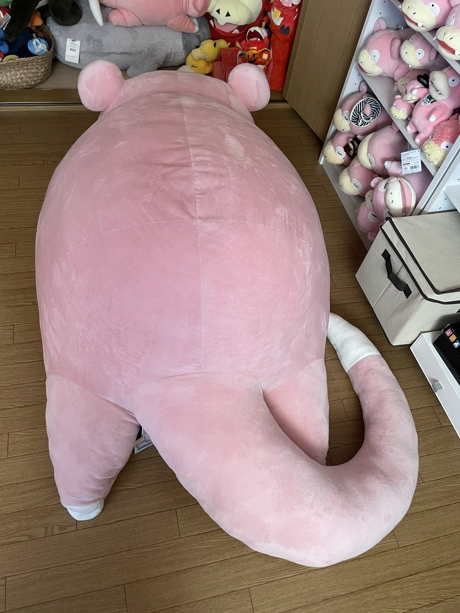 ヤドけつが流行ってると聞いて！ うちの等身大ヤドンちゃんのヤドけつ