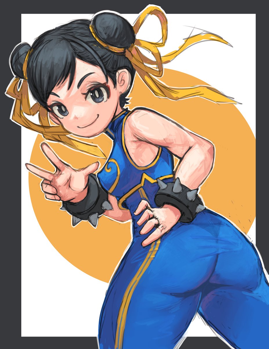 春麗(チュン・リー) 「#格ゲーキャラ描こうぜ」|おけら＠お仕事常に募集中のイラスト