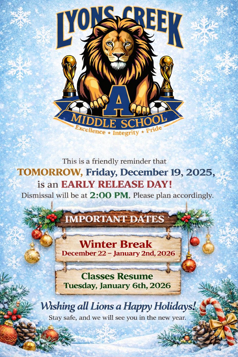 Lyons Creek Middle School tweet media