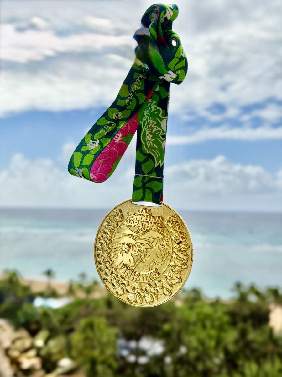 チョモランマ登山隊メダル Mahalo🌴✨ JALホノルルマラソン2025に参加・エントリー・応援して