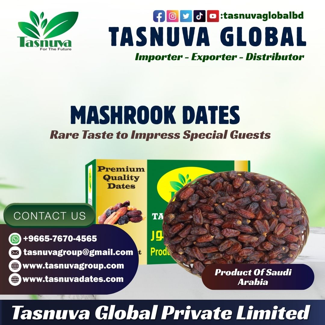 tasnuvaglobalbd's tweet image. মাসরুক খেজুর—দুর্লভ স্বাদ, প্রিমিয়াম গ্রাহকের জন্য উপযুক্ত।
 বিশেষ কালেকশন ও গিফট সেগমেন্টে হোলসেলের জন্য আদর্শ।
📦 বাল্ক সাপ্লাইয়ের জন্য যোগাযোগ করুন
📞 WhatsApp: +966576704565
 🌐tasnuvagroup.com | tasnuvadates.com
#MasrookDates #মাসরুকখেজুর #RareDates