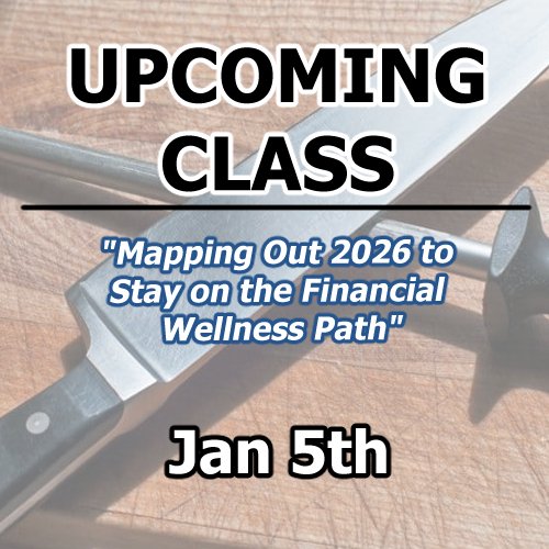 Hone your financial skills with A Sharper Edge classes. "New Year, New Plan:  Mapping Out 2026 to Stay on th Financial Wellness Path" is on Monday, 1/5 @ 7:00 ET via Zoom. Message me for info &amp; registration. 

#thrivingartist #thrivingartists #financialeducation #financialfreedom