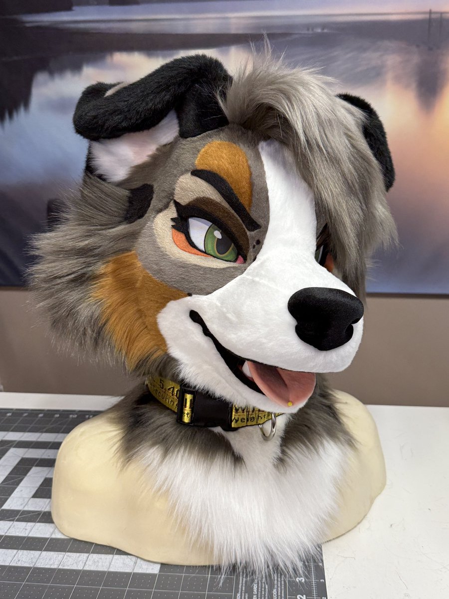 Latinvixen's tweet image. Still a WIP, missing airbrushing, glueing the tongue, removable head padding, and a few minor little additions. Form fitting neck on this one which is new for me. So much has been tested on this, not everything worked but will do a full write up on Patreon. Next photo will be of…