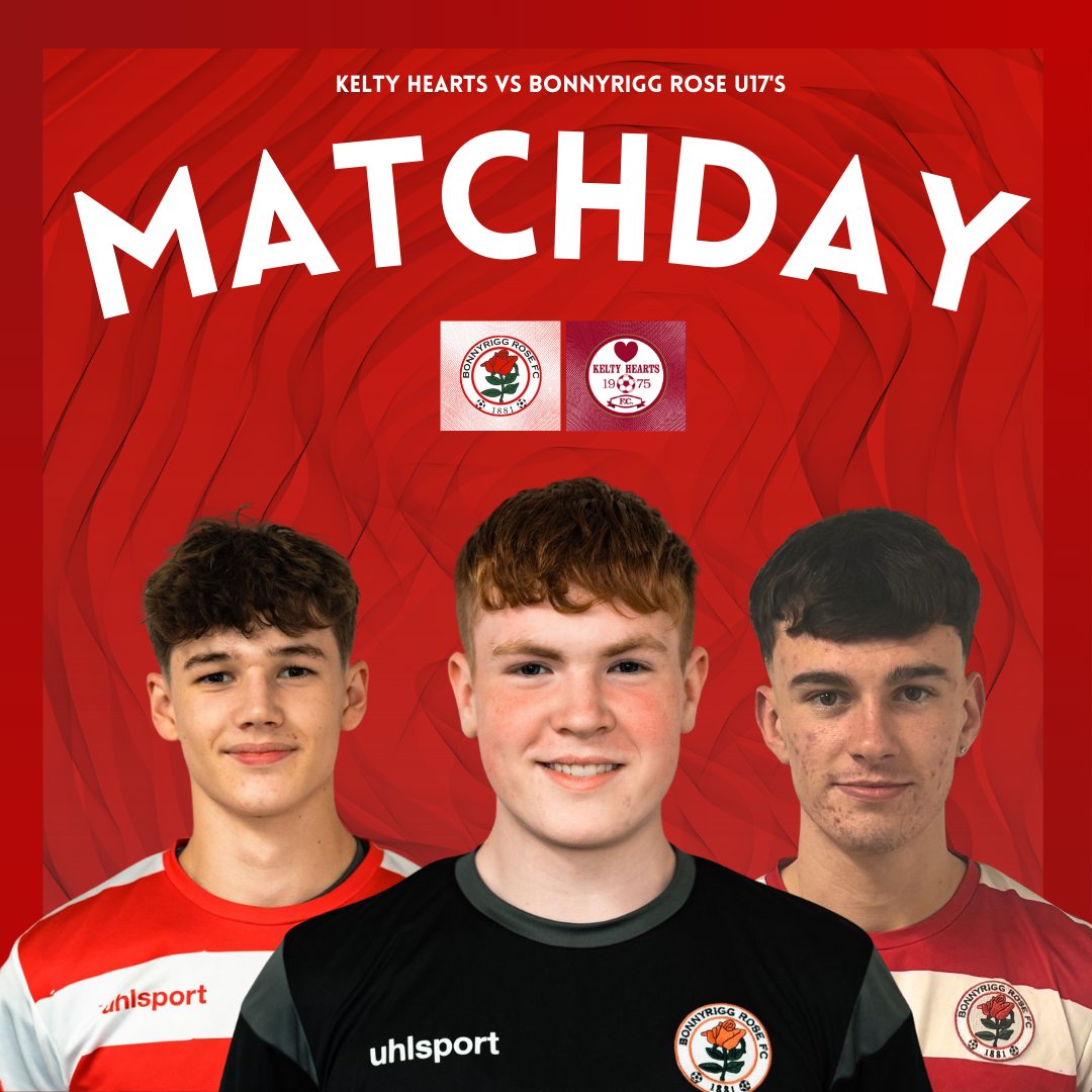 𝑴𝒂𝒕𝒄𝒉𝒅𝒂𝒚⚡️

Our U17's travel to Kelty for their final competitive fixture of the year 🌹

🗓 Friday 19th December
📍 New Central Park
⏰ 19:45
🏆 CAS League - U17's
🆚 Kelty Hearts