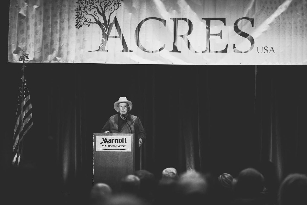 whiteoakpasture's tweet photo. The annual Acres Conference is always a highlight of our year, but this year was extra special. Will Harris was presented with the Eco-Ag Achievement Award, the organization's highest honor. 

Each year, this award recognizes an individual whose work has had a lasting and transformative impact on ecological and regenerative agriculture. It celebrates farmers and visionaries who have led with integrity, advanced soil health and community vitality, and inspired others to reimagine what agriculture can be.

Will’s decades of leadership at White Oak Pastures — from restoring biodiversity and creating local economic resilience to modeling truly regenerative systems — embody the very spirit of this award. His influence has reached far beyond Bluffton.

We are honored and grateful Will was recognized in this way and appreciate the work Acres does for food hub all over the USA.