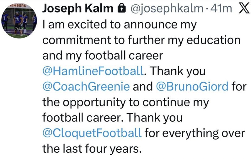 Cloquet Football tweet media