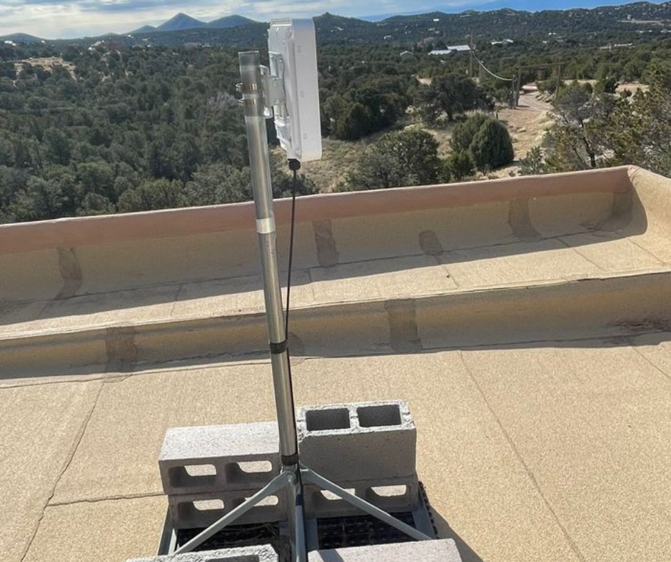 nmsurf_internet's tweet photo. 🚀 Install update: This month so far we’ve completed broadband installs in Santa Fe and a GigWave install in Madrid, NM—bringing fast, reliable internet to more New Mexico homes. Local service. Real speeds. Built for NM. #NewMexicoInternet #SantaFeNM #MadridNM #Broadband #GigWave https://t.co/fcOFfOHWZe