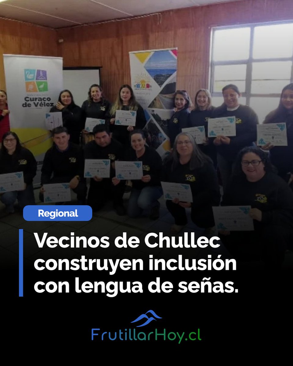 Vecinos de Chullec construyen inclusión con lengua de señas.
frutillarhoy.cl/lengua-senas-i…
