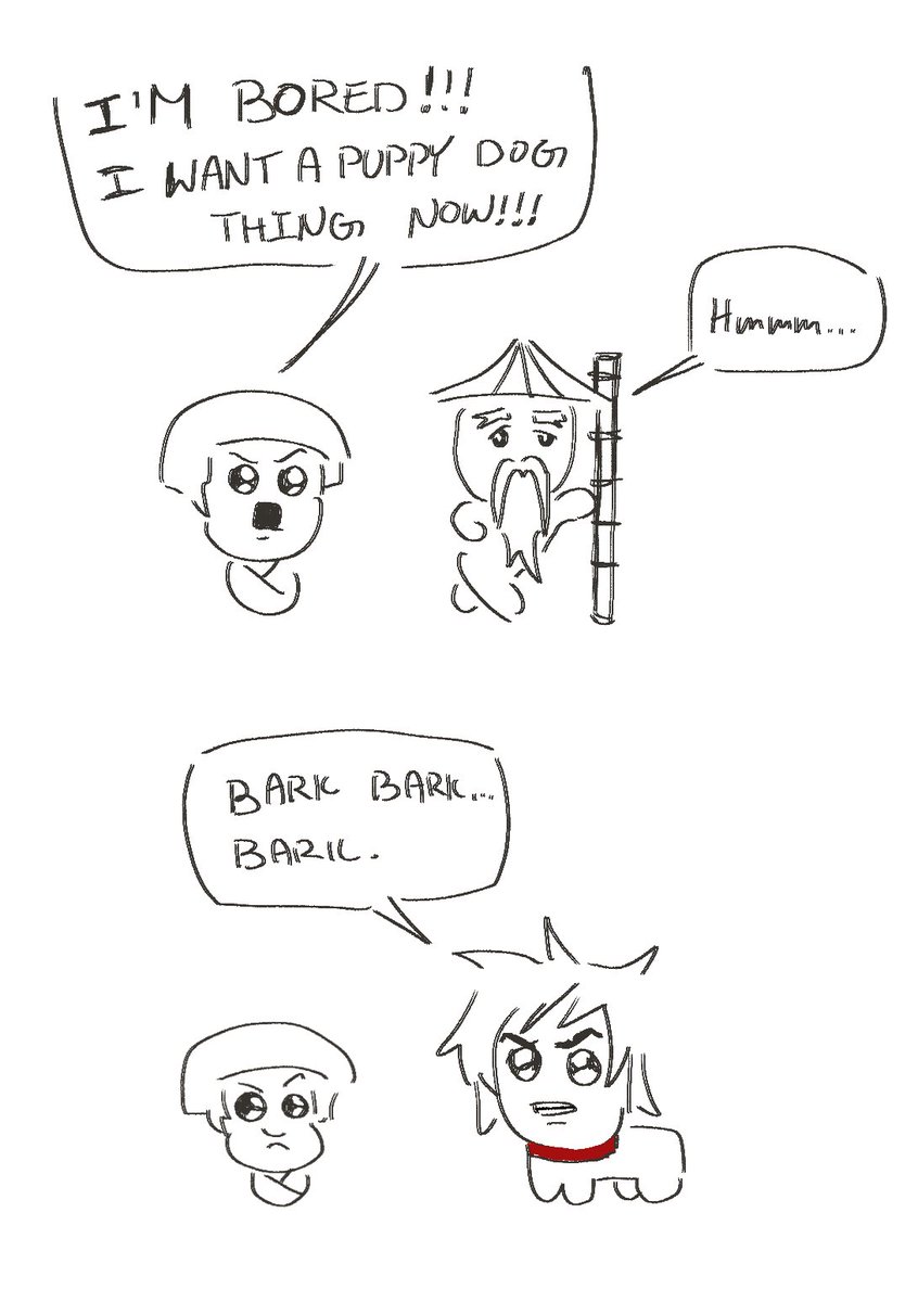 beerandburger's tweet image. the ninja babysitting Lloyd pre tomorrows tea