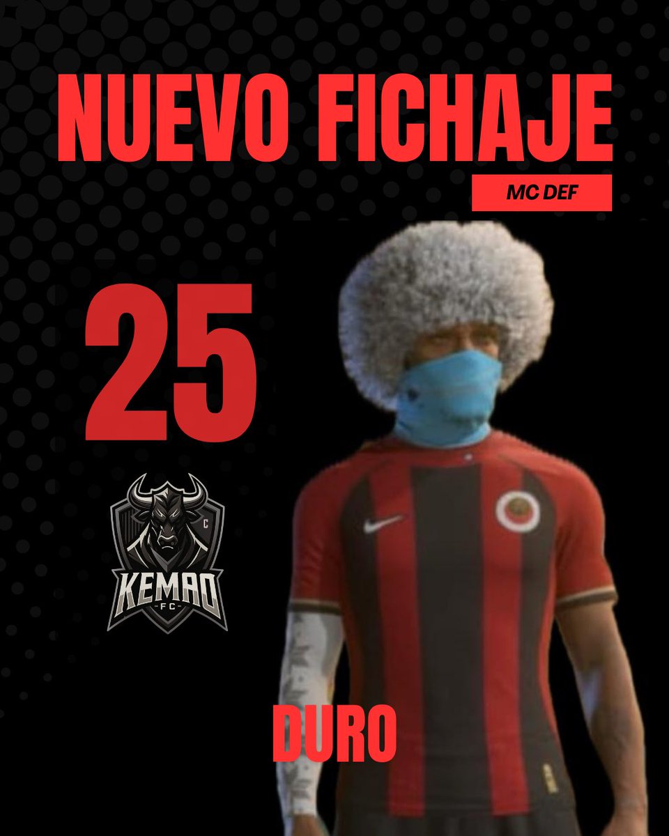 7mo FICHAJE DEL EQUIPO

Llega desde la banda donde no valía un DURO para jugar en el centro del campo nuestro…. DURO

BIENVENIDO <a href="/S1N3NOMIN3/">DON ART10M</a> 

#NewEra #WeAreKemao
 
🖤♥️