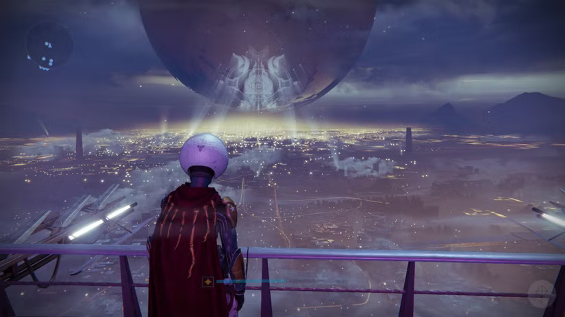 wiintahX's tweet image. remember when they'd project event logos onto the Traveler I thought that was cool