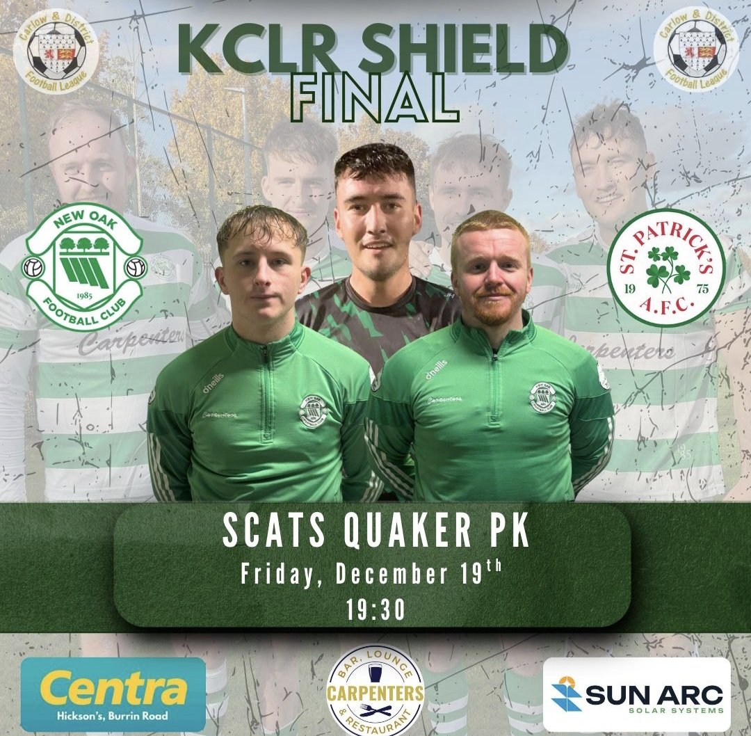 _TGaff's tweet image. Lads are out in the Shield Final Friday Night 💪💚🤍💚 @New_Oak_Boys #PAUPISH                                                    All support greatly appreciated 👇                @CarlowSoccer