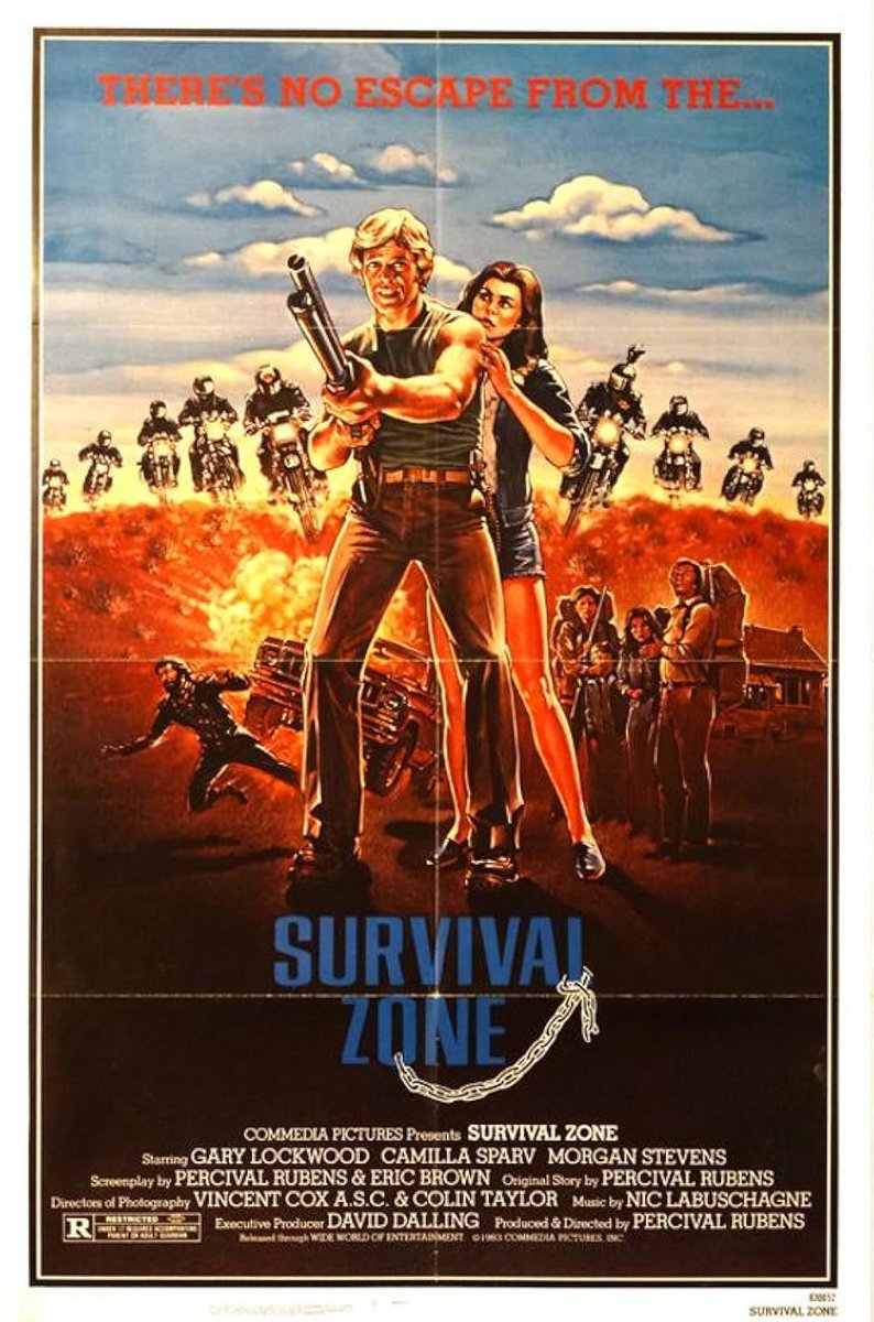 #NowWatching Survival Zone (1983). A post apocalyptic  film out of New Zealand <a href="/goarls/">Natureboy🙈🙉🙊👁</a> <a href="/ShawnWillemse/">Shawn Willemse</a>. One of the first bargain VHS tapes I purchased way back.