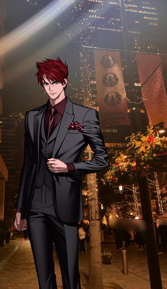 昨日丸の内のイルミネーションを見に行ったら突然池田家の家紋が通りに掲げられてるのが目に入ってきて急いで大包平を呼び寄せた