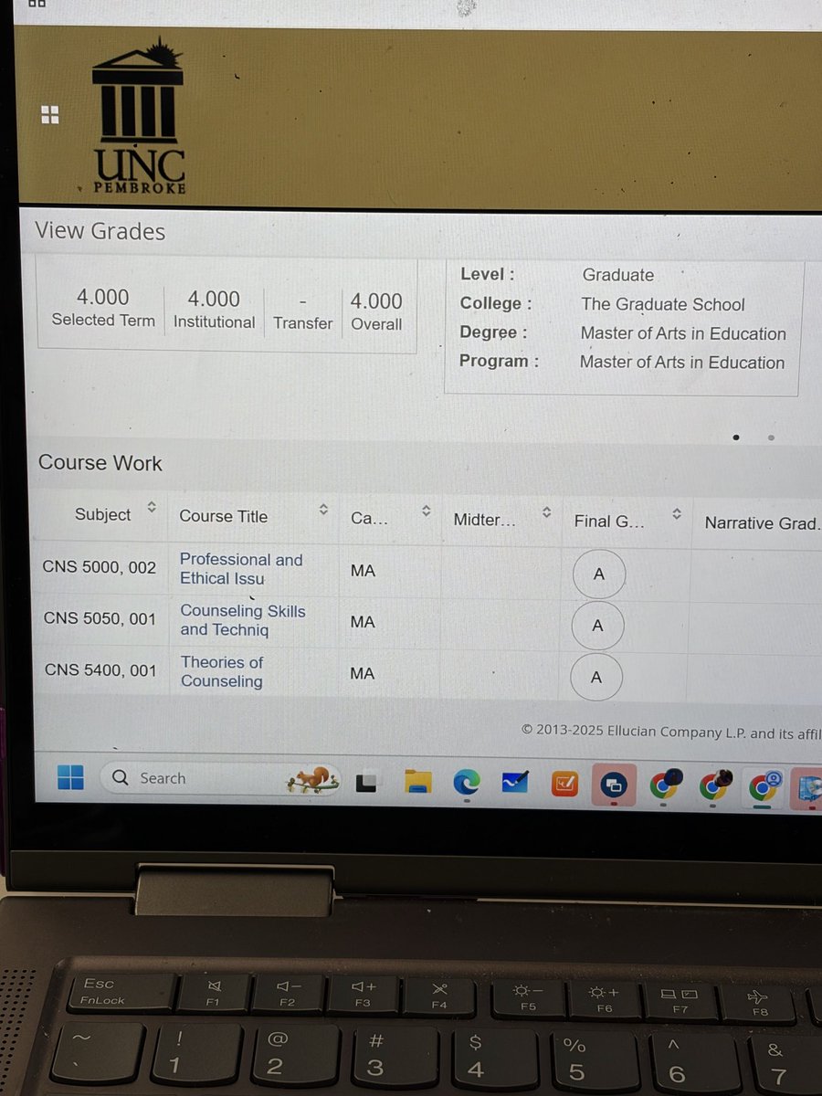 MrsMason5th's tweet photo. First Semester ✅ 
I couldn’t be any more appreciative of everyone who has supported me in any way! ❤️❤️❤️❤️ #futureschoolcounselor https://t.co/WTOImwXEzT