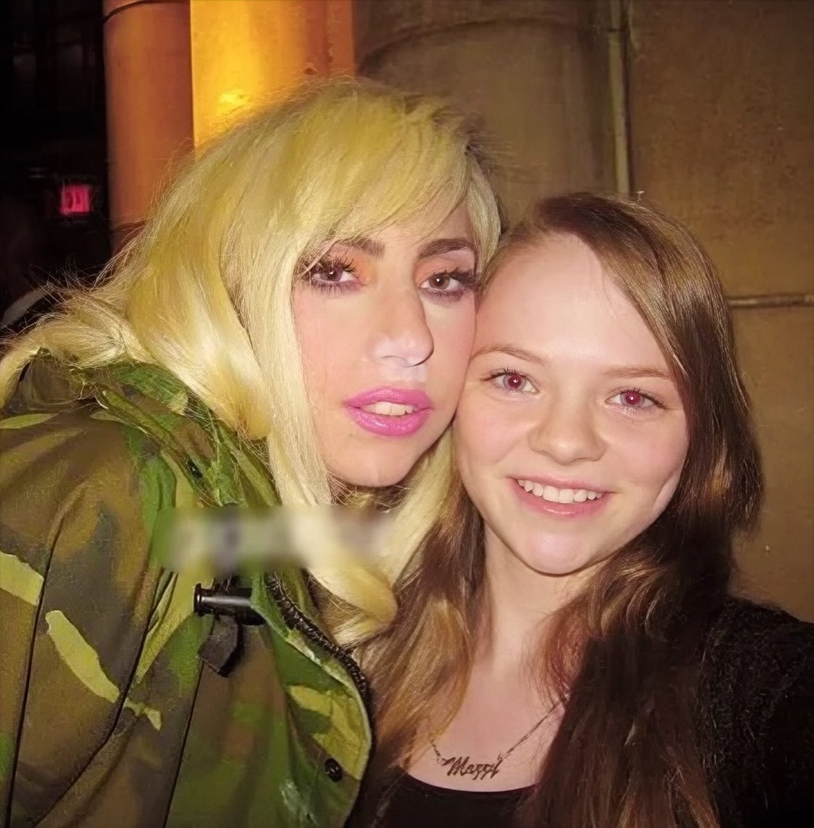 lindsayslung's tweet image. lady gaga with young fan, 2010