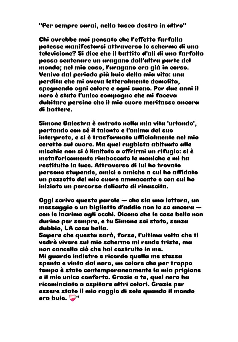 mena01601's tweet photo. Grazie Simo e grazie Nico,grazie mille sempre ๐ฉน๐ค
#SimoneBalestra https://t.co/8MRDR0uQkf