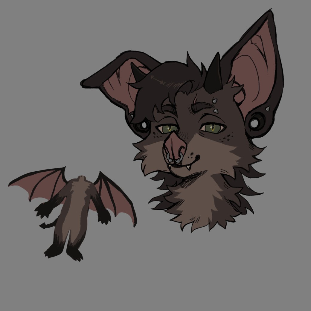 Bakucrow's tweet photo. back from the dead with some art of Shiloh 🦇 https://t.co/2dpdrV7R4o