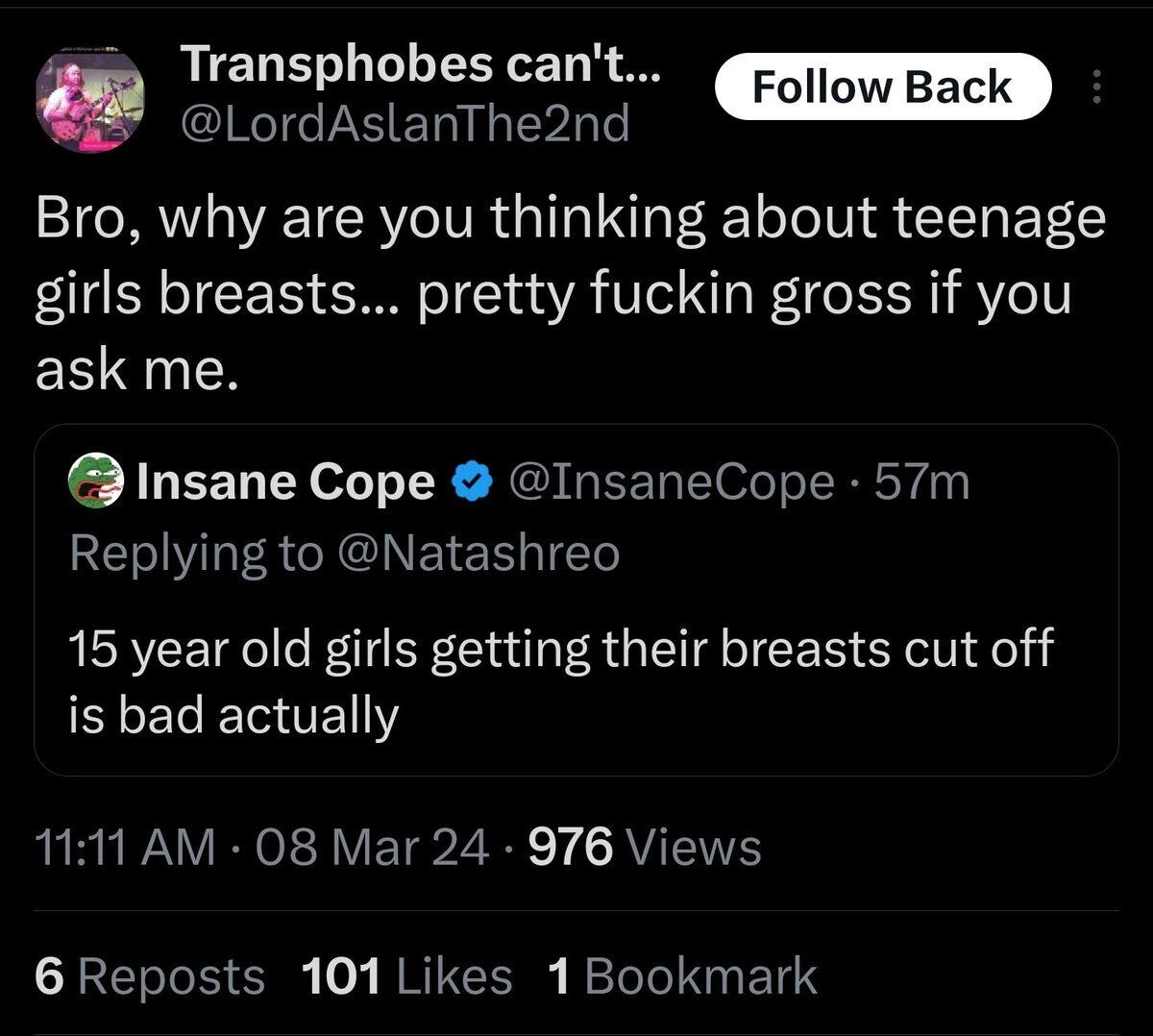 Insane Cope tweet media