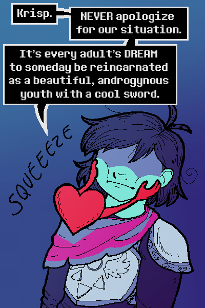 LIVE OR DIE, I FOLLOW YOU TO THE END #DELTARUNE #deltarunefanart #krisoul