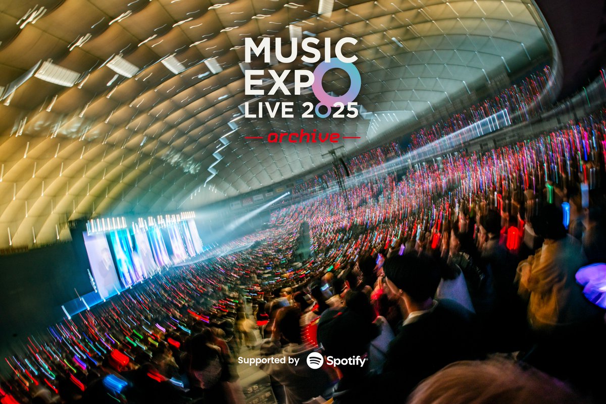 musicexpolive's tweet image. 12月22日(月)19時より、「MUSIC EXPO LIVE 2025 - archive」追加招待者100名の募集が開始となります📣

本イベントでは、全出演アーティストのオフィシャル写真の展示と、…