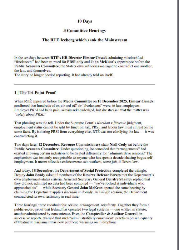 williamhboney1's tweet image. 10 days
3 committee hearings
The RTE Iceberg which sank the Mainstream

@johnbradysf @EvanneNiC 

cc @businessposthq @IrishTimes @Independent_ie @irishexaminer 

@SocDems @pbpdublin @sinnfeinireland #liveline #twip #tonightvmtv