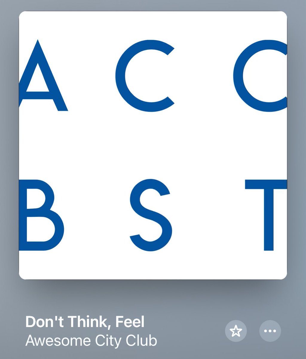 今日の音楽 Awesome City Club / Don't Think, Feel