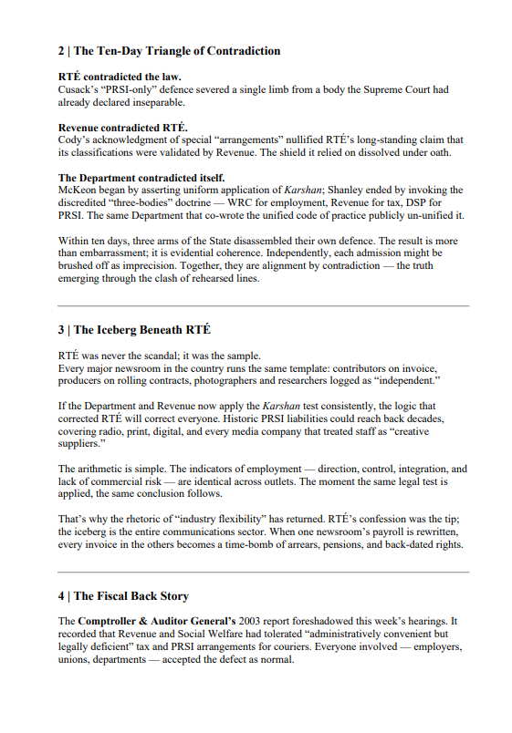 williamhboney1's tweet image. 10 days
3 committee hearings
The RTE Iceberg which sank the Mainstream

@johnbradysf @EvanneNiC 

cc @businessposthq @IrishTimes @Independent_ie @irishexaminer 

@SocDems @pbpdublin @sinnfeinireland #liveline #twip #tonightvmtv