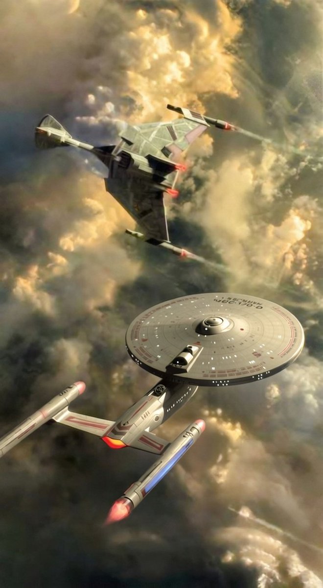 #Enterprise hunting #Klingon battle cruiser #StarTrek