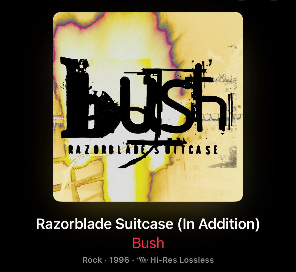 GoFastTroy's tweet image. Speaking of underrated bands(yesterday). BUSH. Also “Razorblade Suitcase” very underrated album. @MitchMossRadio @paulyhoward