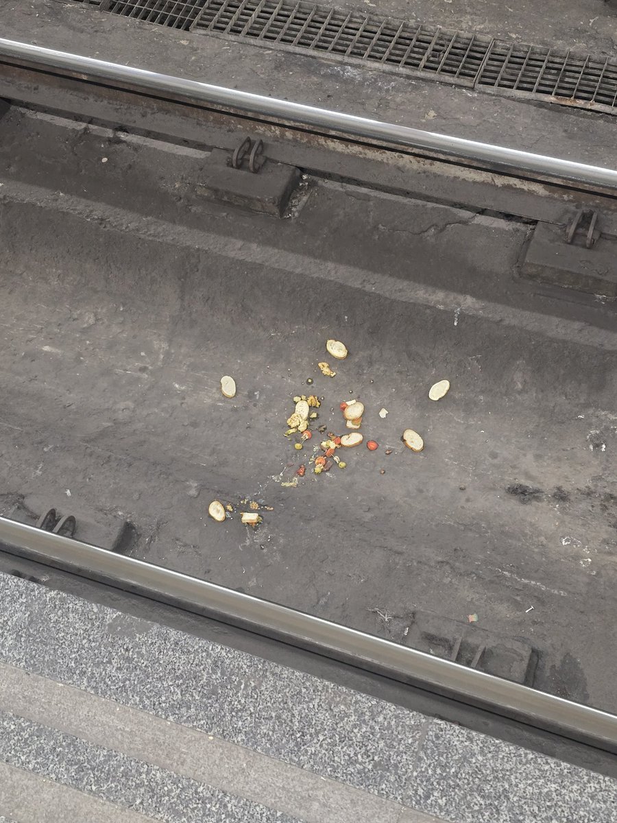 El metro de Madrid se agencio otra víctima (La cena de alguien)