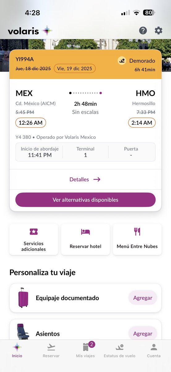 Y así sigue <a href="/viajaVolaris/">Volaris</a> <a href="/Profeco/">Profeco</a> abusando de sus usuarios, digan la verdad porque Neblina ni condiciones climática no aplica, hablen claro.