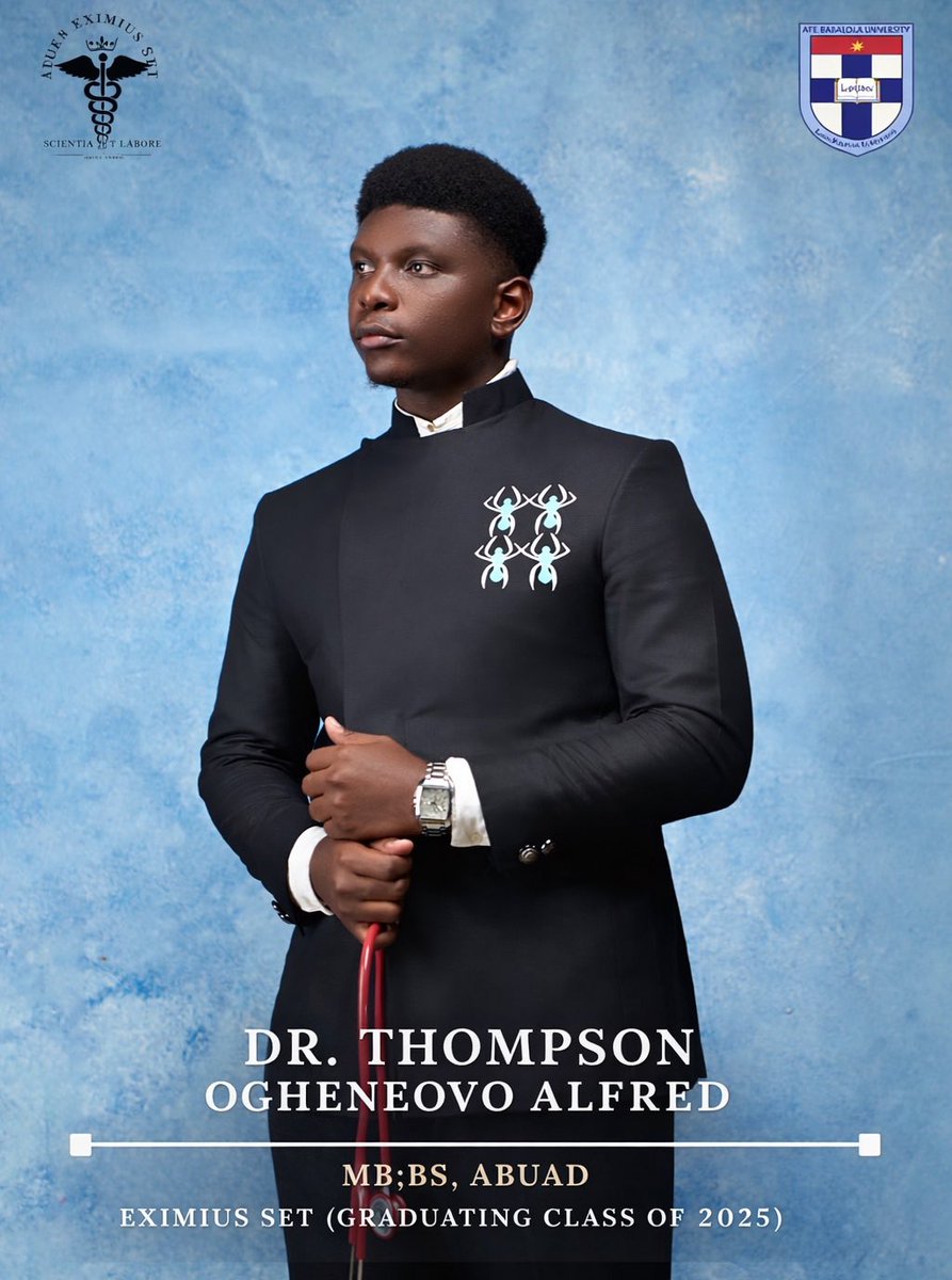 Im_a_Deity's tweet photo. I PASSED MY FINAL MB!!!!
After 7 years and 3 months of becoming, breaking and rebuilding, I’ve crossed the finished line.

DR. THOMPSON will see you now https://t.co/sbI0KPbe7C