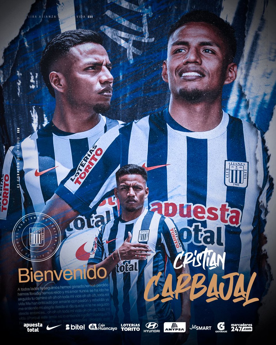 ¡𝐁𝐢𝐞𝐧𝐯𝐞𝐧𝐢𝐝𝐨 𝐂𝐫𝐢𝐬𝐭𝐢𝐚𝐧 𝐂𝐚𝐫𝐛𝐚𝐣𝐚𝐥! 👏🏾⚪️🔵

Desde hoy defiendes estos colores con historia eterna. 🤝🏾

#RefuerzoBlanquiazul2026