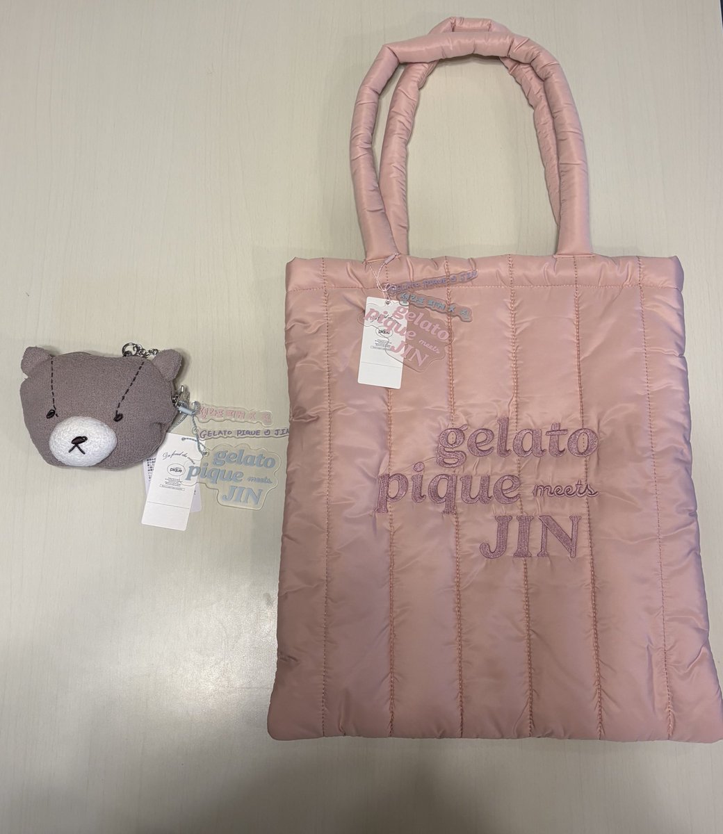 gelato pique meets JIN'のバッグ&ポーチが届きました！ バッグは持ち