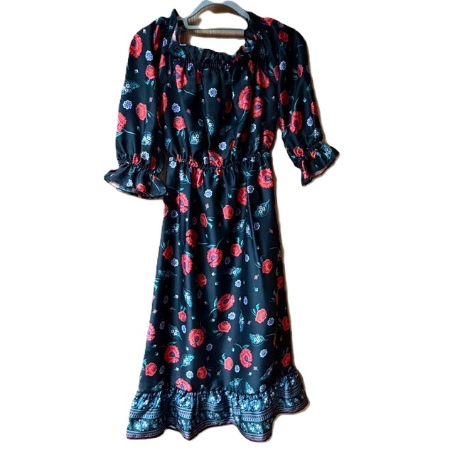 rusticrelics04's tweet photo. Check out 🌹 New Endless Rose Black & Red Floral Off-Shoulder Ruffle Dress | Size S https://t.co/XB18qaCkun #eBay via @eBay #EndlessRose #FloralDress #RosePrint #OffShoulderDress #RuffleDress #RomanticStyle #ElegantDress #CocktailDress #WeddingGuest #DateNightLook #StatementDress https://t.co/VgELcfZbhs