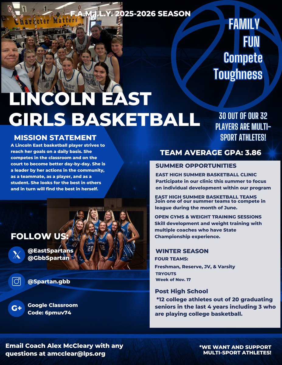 GbbSpartan's tweet photo. East 8th grade night is tonight @ 6:30! Come say hi and ask any questions you may have! We are excited to see you and talk about being a part of our great culture and program! #FAMILY #RollSparts #FFCT https://t.co/euqIgbU8mU