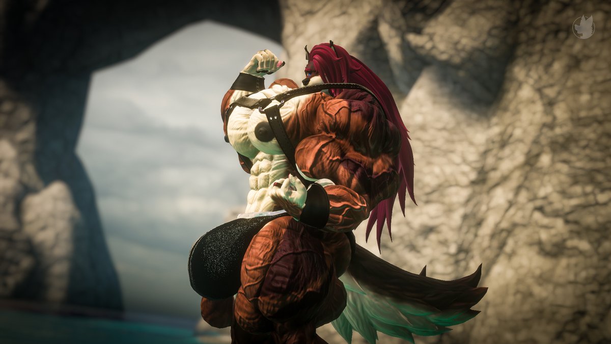 1ALupis's tweet photo. Did a more risque photoshoot, just showing off my beef in the sun. Don't you wanna join?~ 😈 https://t.co/07lSDf3S7X