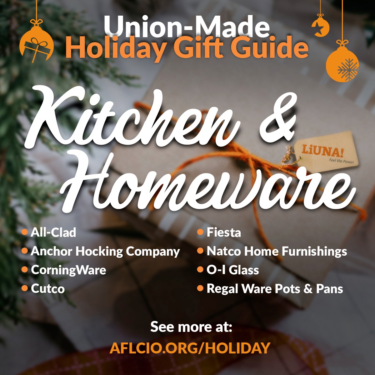 Make your gifts count this year by choosing #UnionMade items made to last by skilled workers. #LiUNA