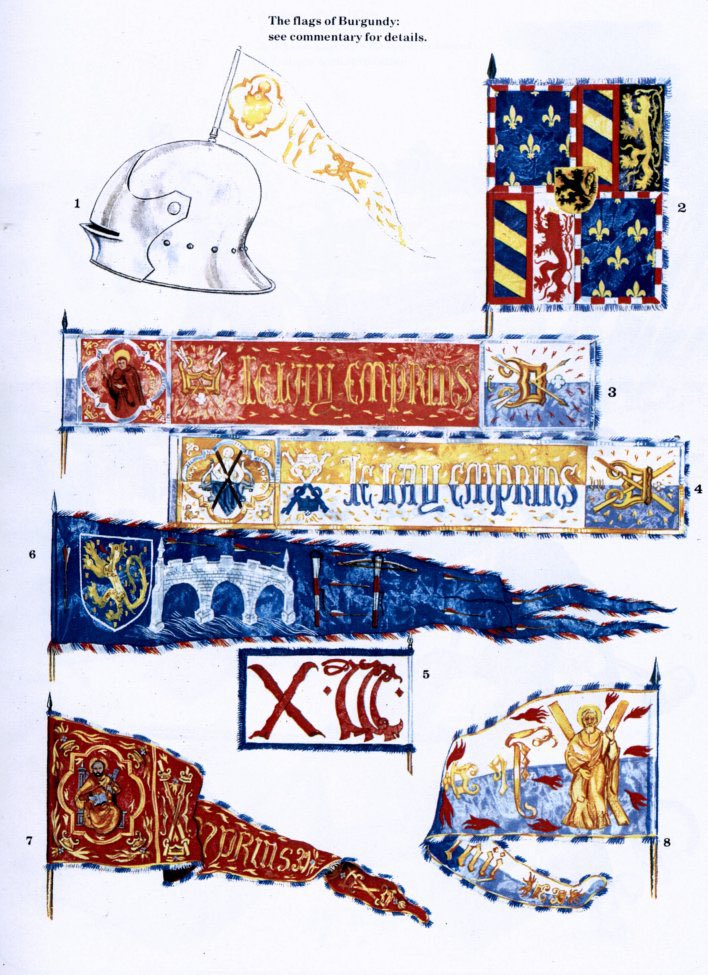 The flags of Burgundy