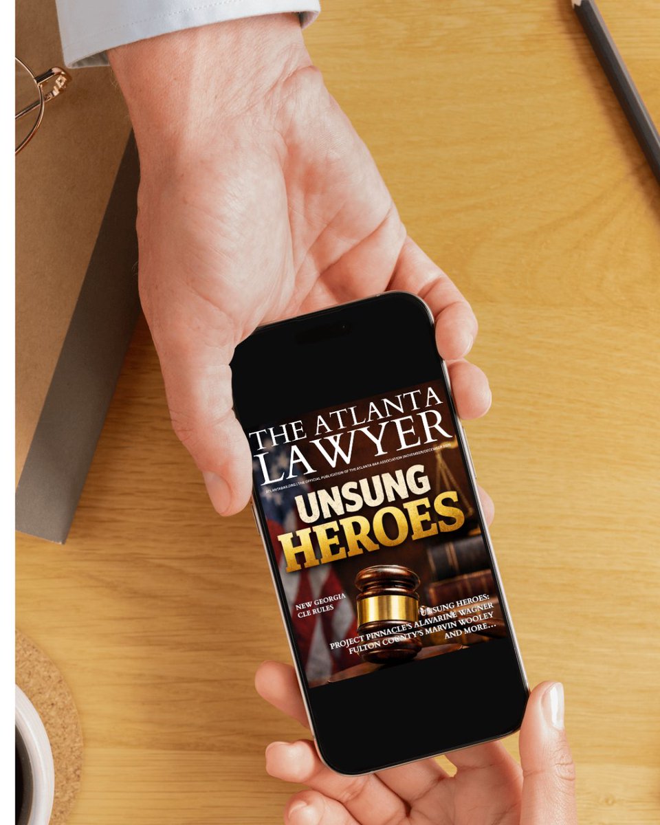 The latest issue of The Atlanta Lawyer is out now!  Dive into the newest CLE rules you need to know and celebrate the Unsung Heroes who make a powerful impact behind the scenes in our legal community.

Don’t miss this must-read issue. Check it out today!
joom.ag/9FZd