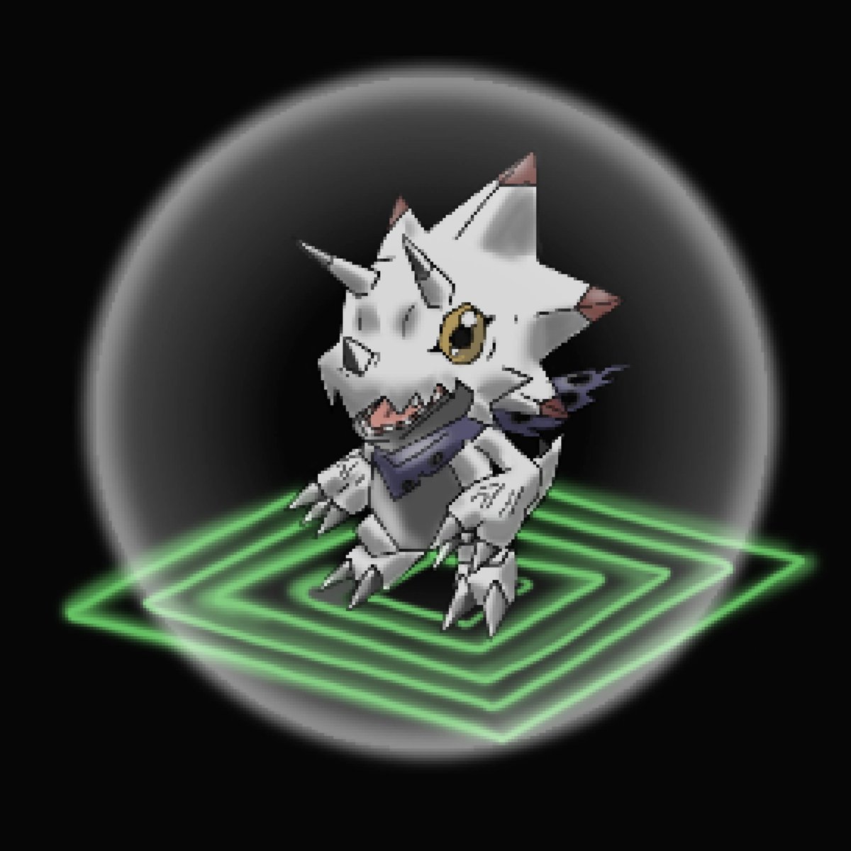 Revi__mon's tweet photo. #NuevaFotoDePerfil
#デジモン #Digimon #Digimonlover #fanart #DigimonGhostGame #Gammamon #psx https://t.co/35lNUnK5pc