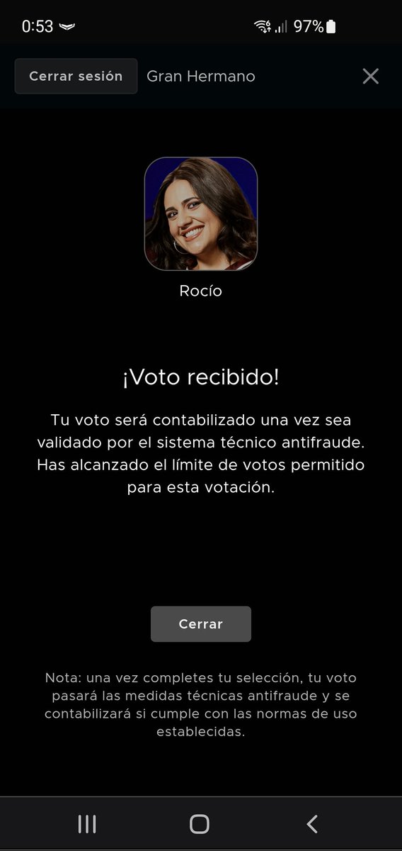 Rocío ganadora
#GHFinal