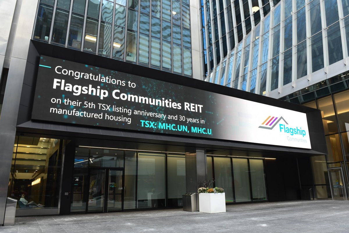 Flagship_Comm's tweet image. Flagship Communities REIT closed Toronto market to celebrate Flagship’s 5th anniversary and 30 years in manufactured housing. MHC.U
nkytribune.com/2025/11/flagsh…