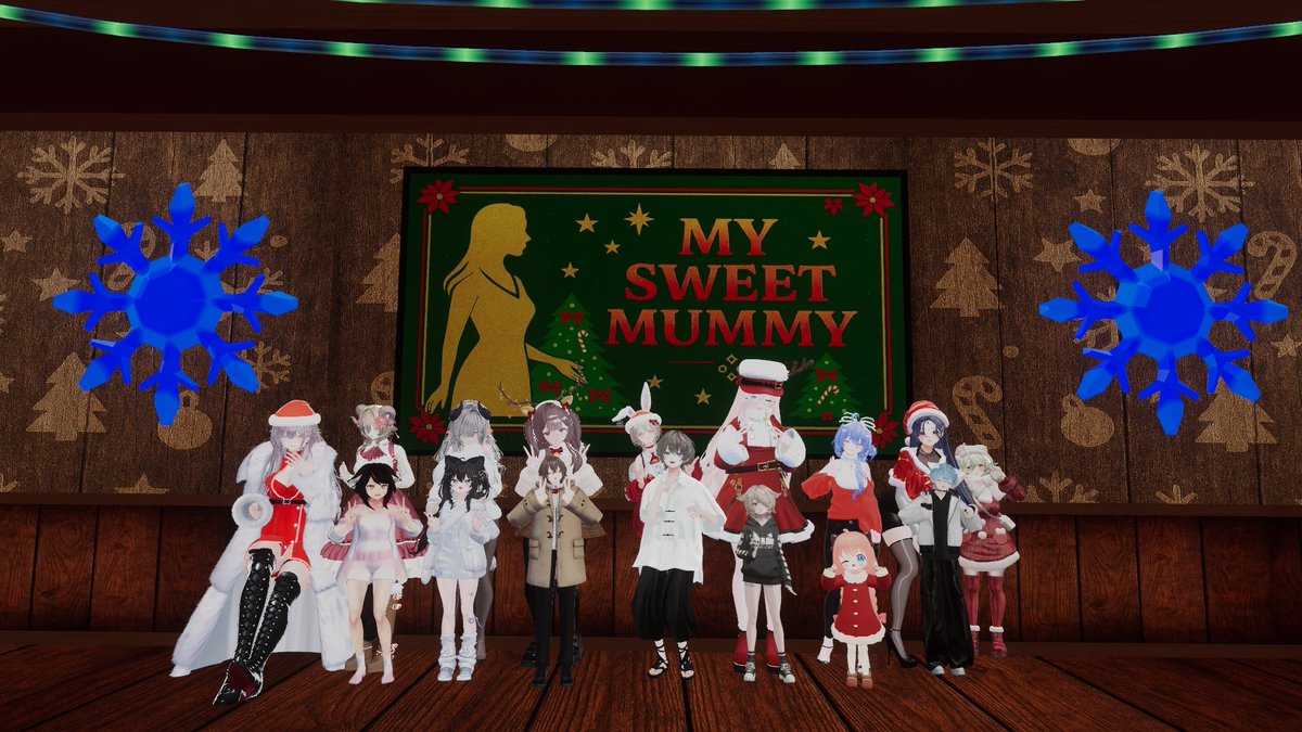 第10回営業お越しいただきありがとうございました！  
次回営業日は12/23(火)です！  
あと2回クリスマス営業ありますのでママの冬服見に来てください🎅

#MSM_vrc  #VRCイベント