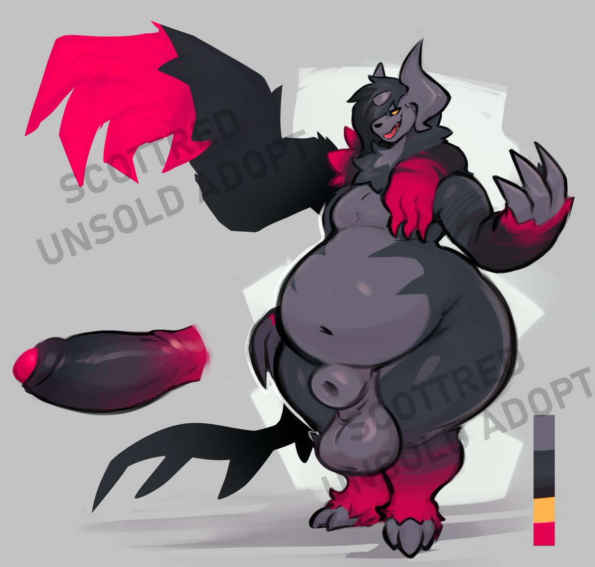 Saw this freak in the ZA dlc and was immediately obsessed. Soft but edgy... Wanted to hold off for a few days so I didn't spoil folks! I've got a couple fellas cookin' as well, and I'll be open for commissions once I'm back from holidays!

Bid until 12/22:
furaffinity.net/view/63366679