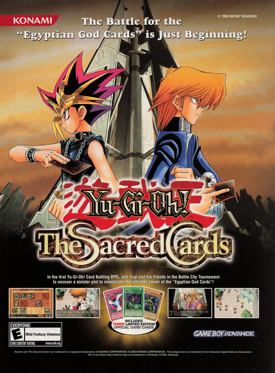 RetroGamerArt's tweet photo. Yu-Gi-Oh! The Sacred Cards (2003) https://t.co/OFxAo9cOeO