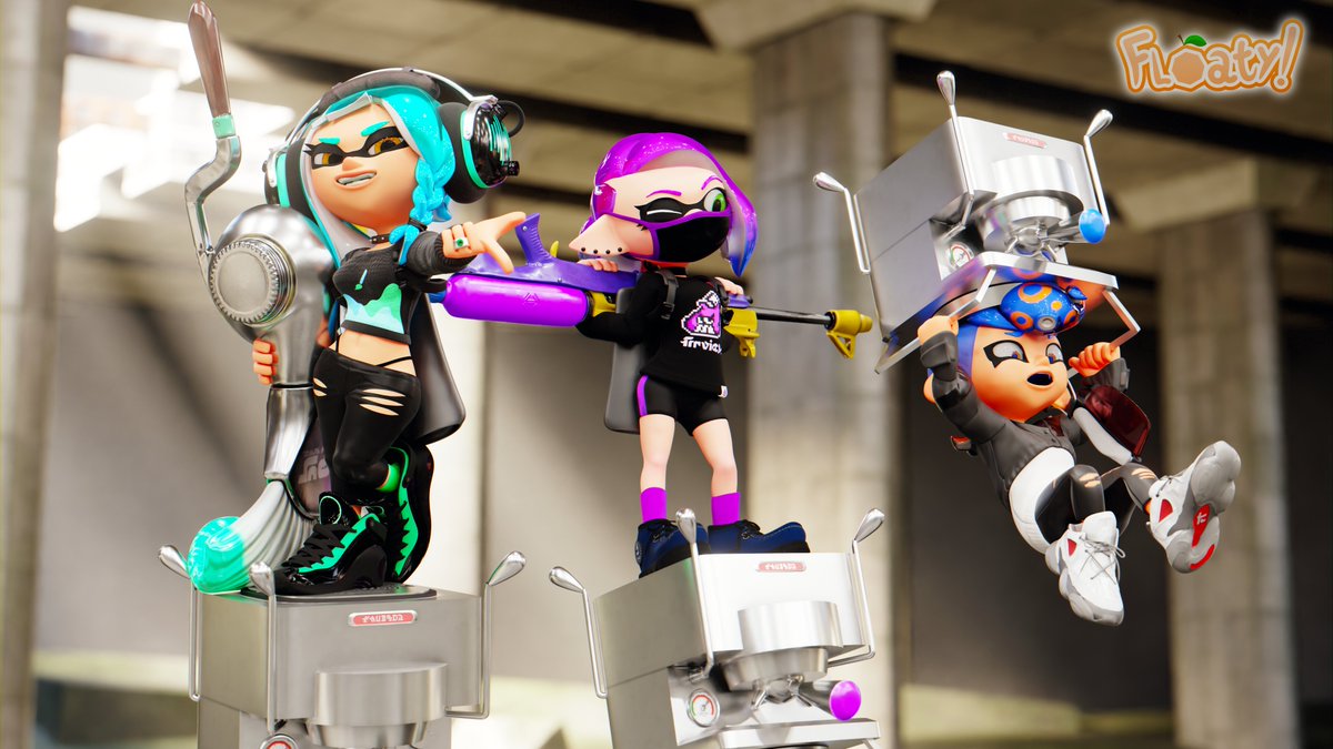 floatayy's tweet image. 🌿🍇🍊 Spawner Drones

#SplatBlend