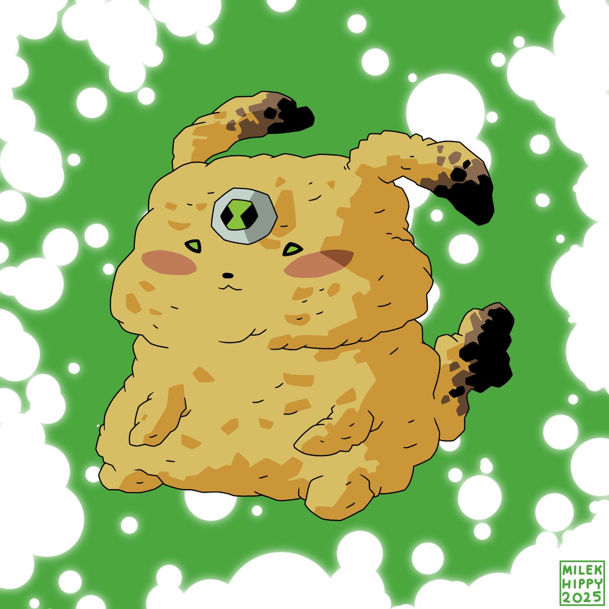 MilekHippy's tweet photo. Cheesichu
A Pikachu-looking alien with cheese powers, based on a drawing by Derrick J. Wyatt
#Ben10 #ben10fanart #ben10art #ReviveBen10 #ben10ov https://t.co/0YeQ26Fmn6