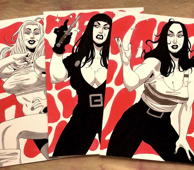 Russ Meyer's `Faster, Pussycat! Kill! Kill!' Ladies as a triptych.